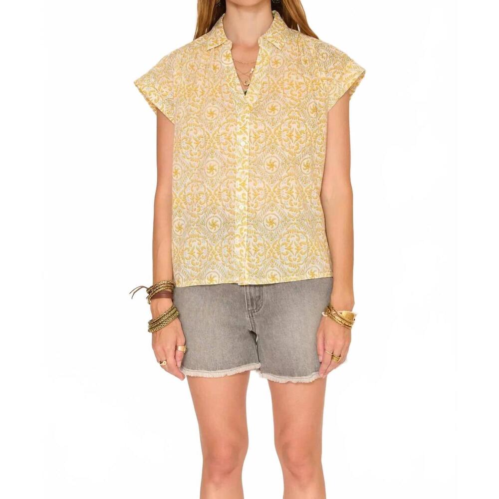 NEW MKT STUDIO caveli summer shirt in yellow